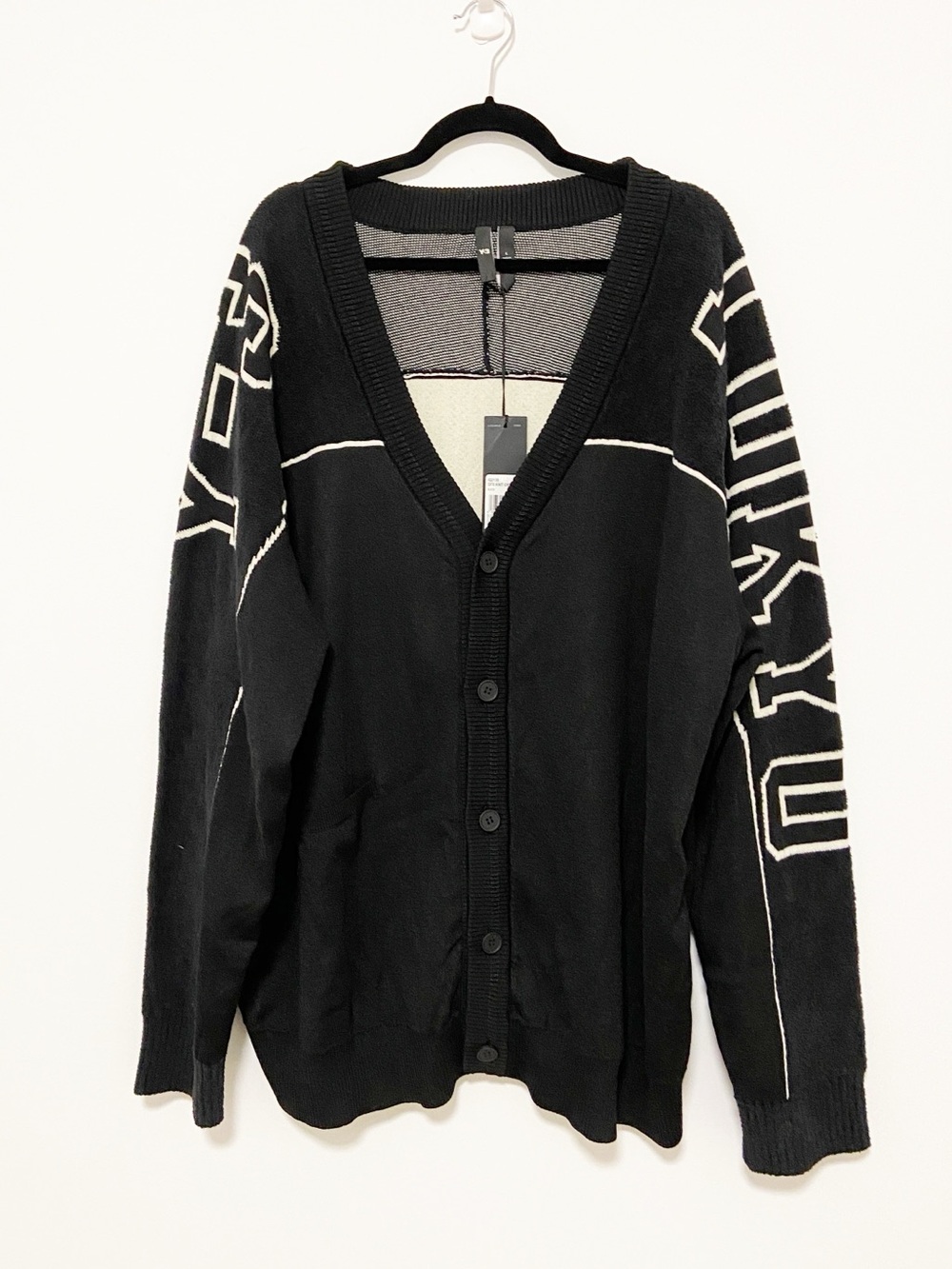 NWT Y-3 Logo Cardigan Tokyo Size L - Picture 6 of 9